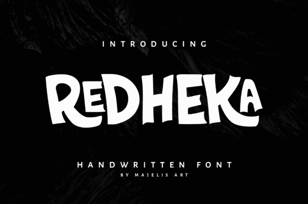 redheka handwritten font