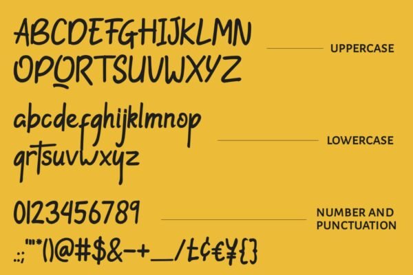 lanathea handwritten font