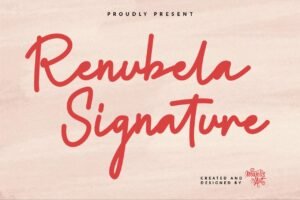 renubela signature font