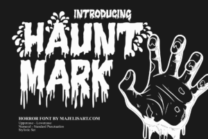 Hauntmark - Horror font