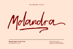 Molandra - Handwritten Script Font