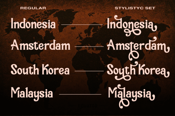 Kostiloca - Display font - Gambar 7